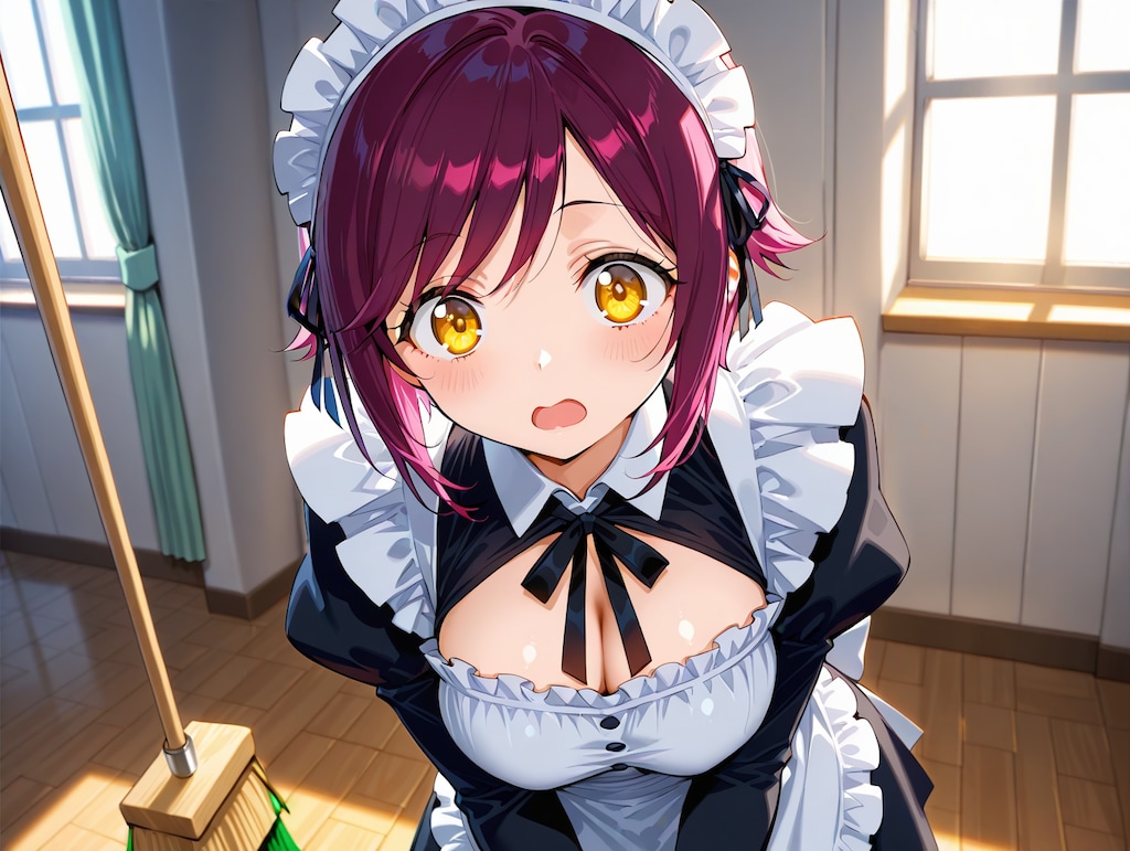 おはようございます（挨拶メイドの芽衣ちゃん）