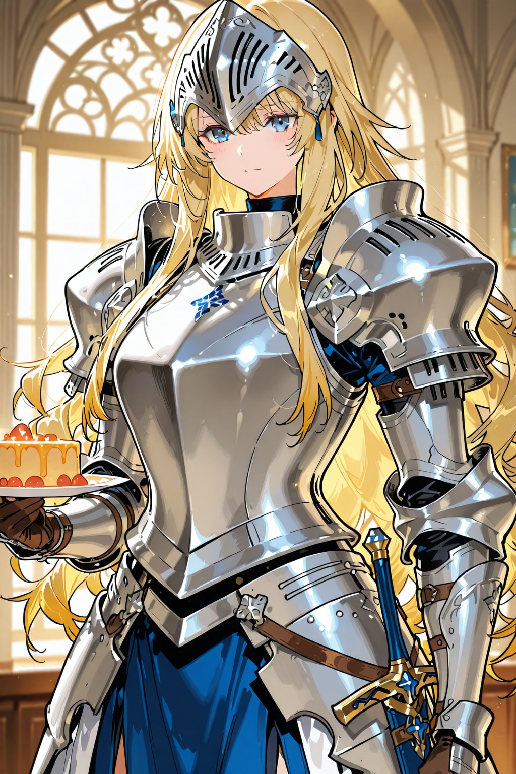 フルプレートアーマーをまとった美人姫騎士 | の人気AIイラスト・グラビア