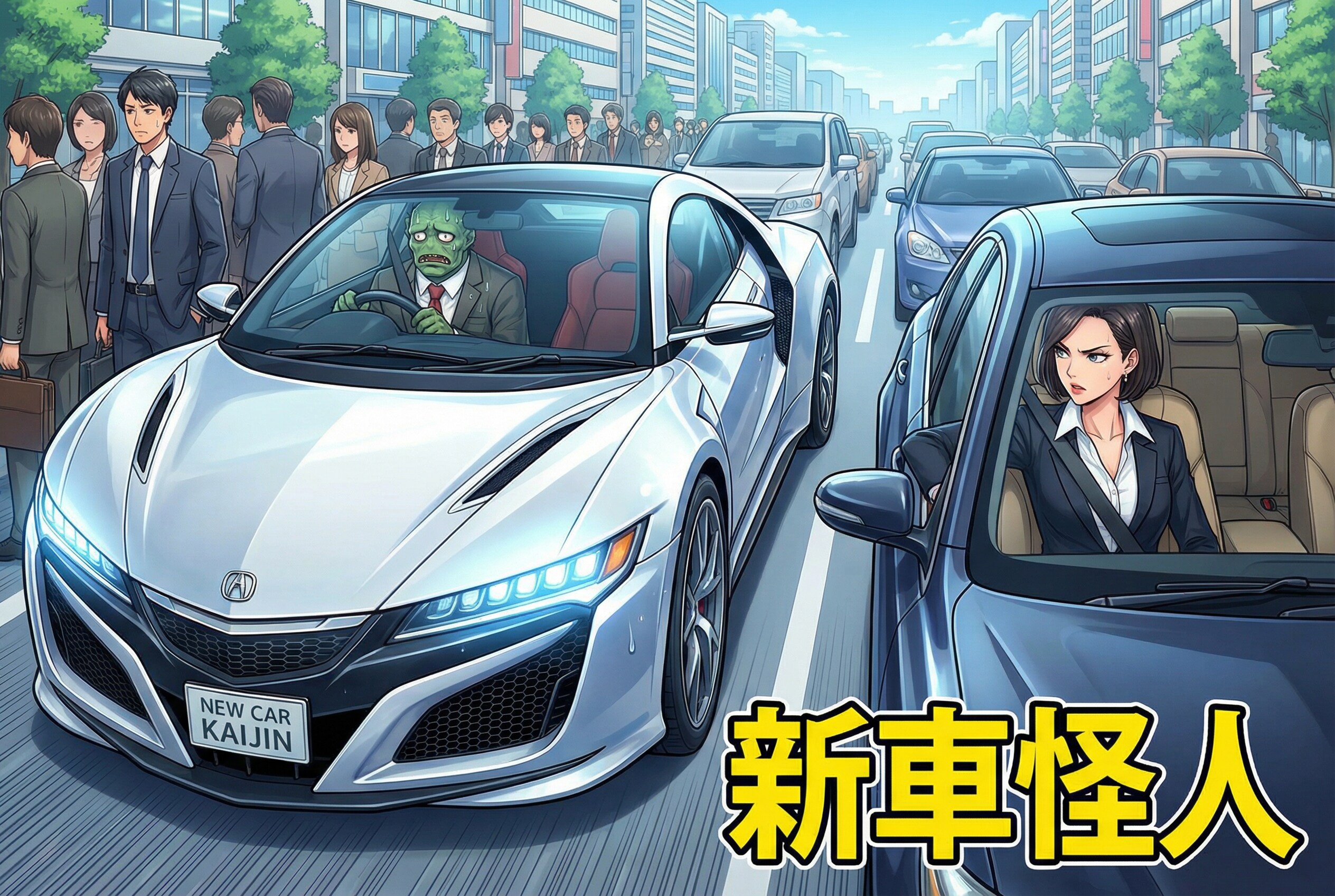 新車に乗った新社会人の怪人 | の人気AIイラスト・グラビア