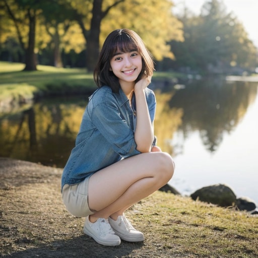 美女ポートレート-秋-4 | の人気AIイラスト・グラビア