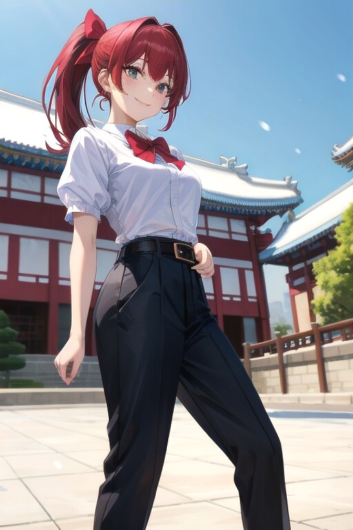かっこかわいい韓国テコンドー美少女イ・ソア（李瑞雅）　雪の景福宮殿外でテコンドー演武！