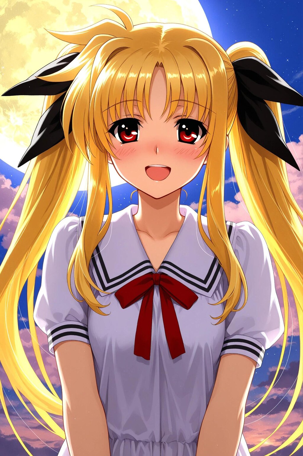 フェイト➡　笑顔