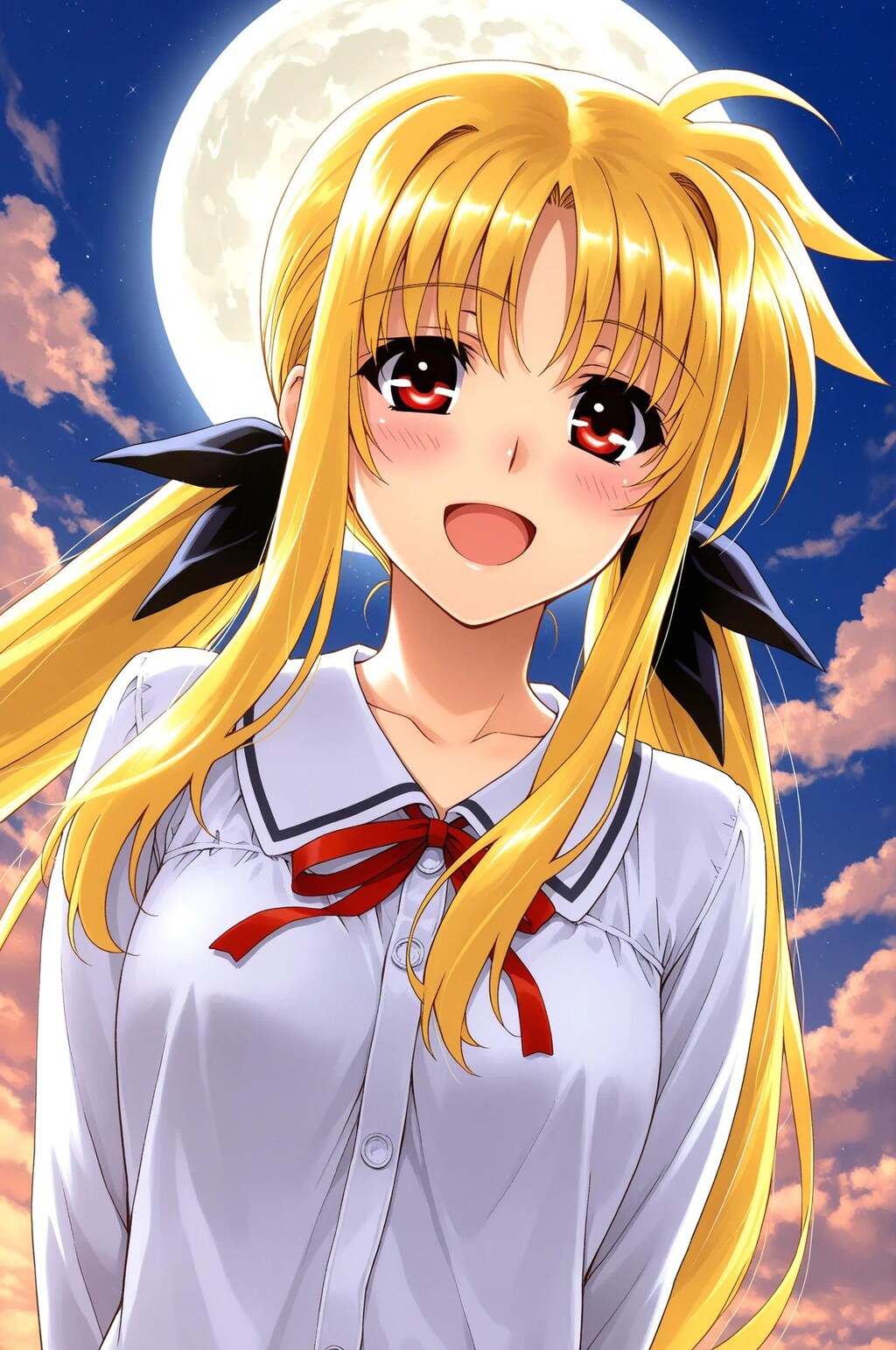 フェイト➡　笑顔