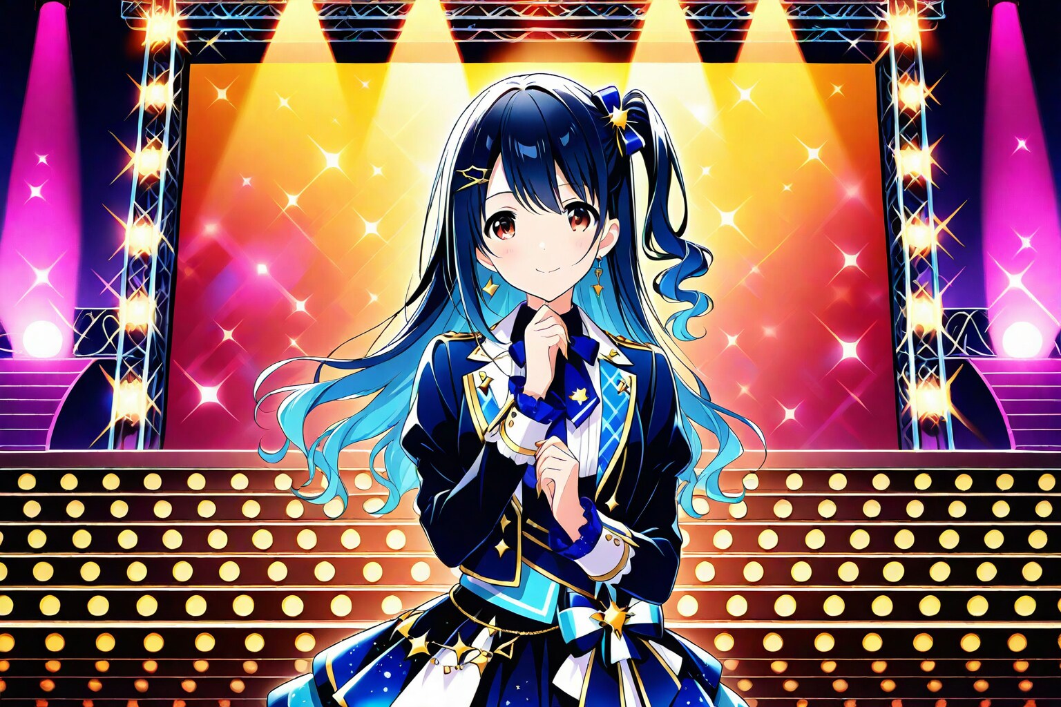 アイドルのダンス晴れ舞台2 | の人気AIイラスト・グラビア