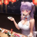 頼むから寿司を食べてくれ…笑 3枚目