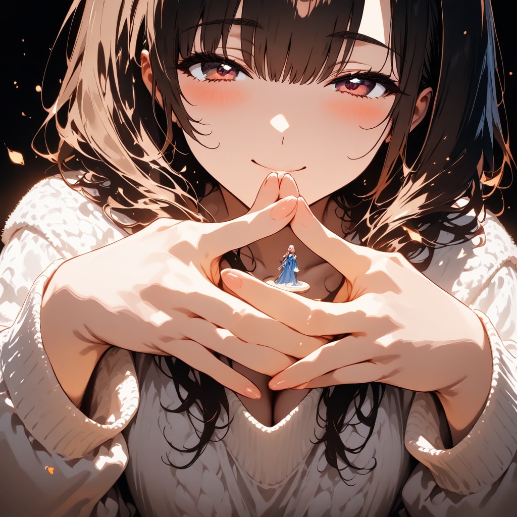 こう組むと妖精が見えるんだよ