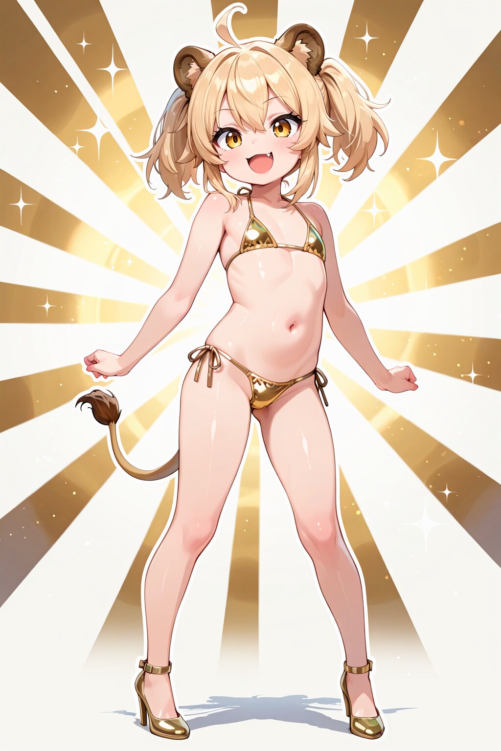 金のビキニらいおん