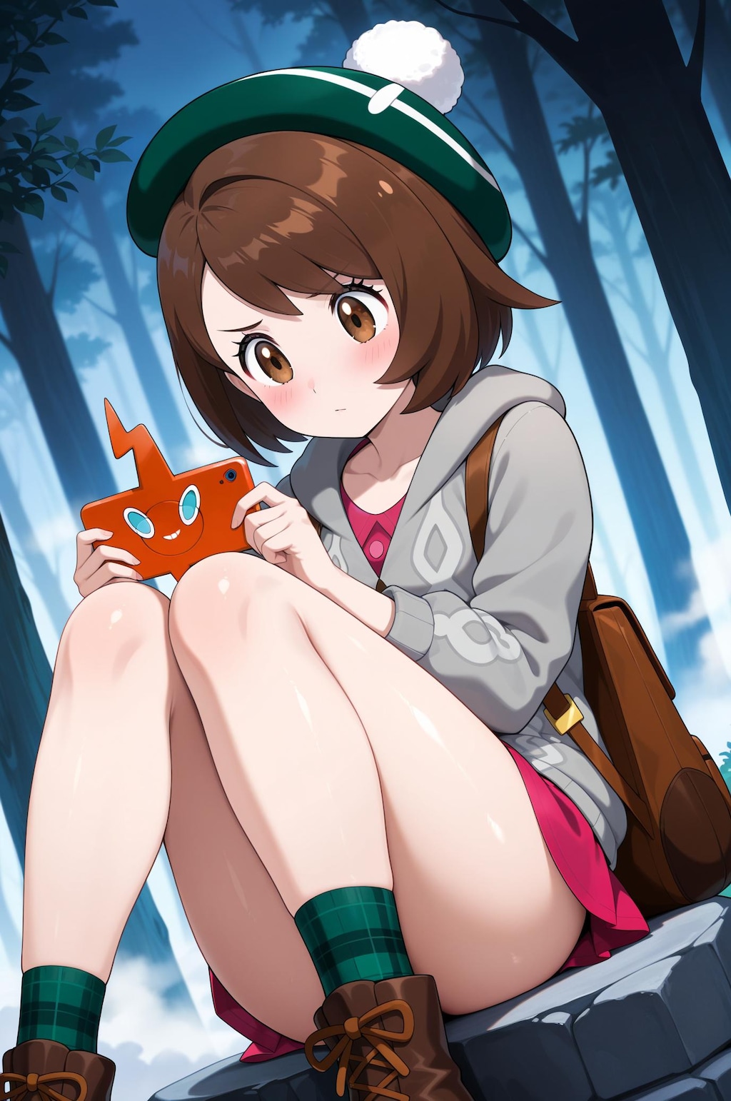 地図を確認するユウリ