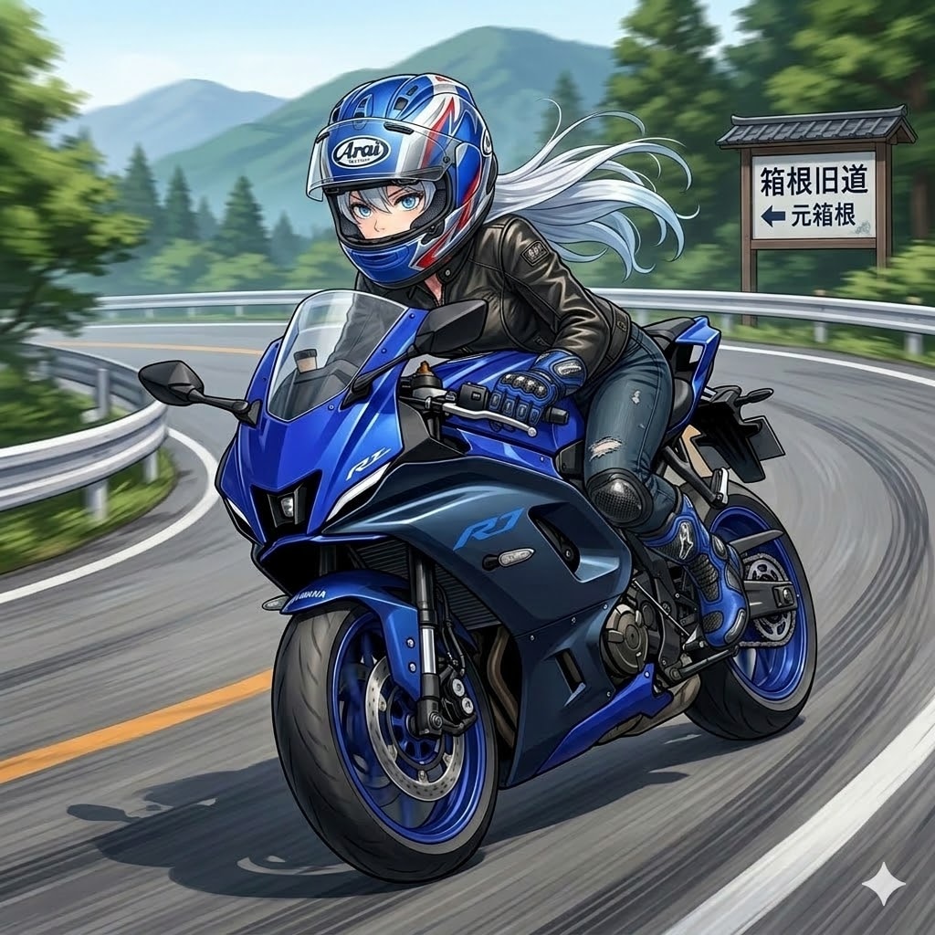 山葉ちゃん ライダージャケット＆デニム