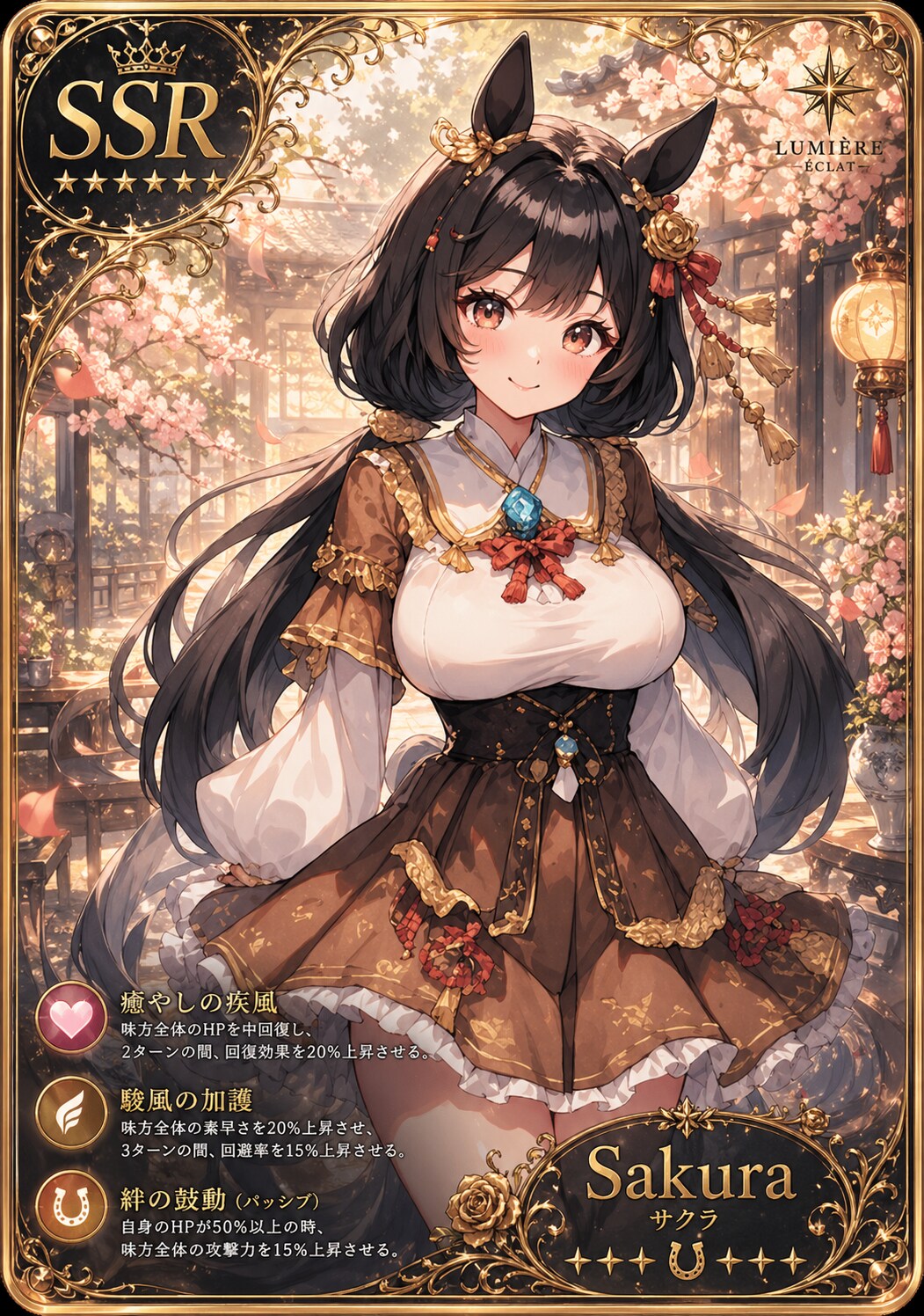 十二支カード　ウマ　SSR | の人気AIイラスト・グラビア