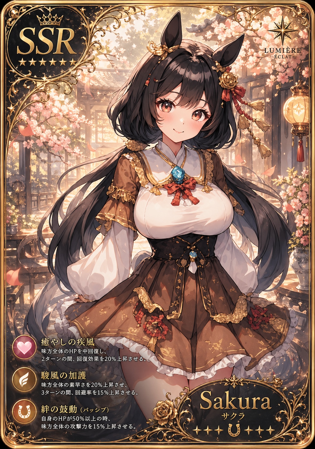 十二支カード　ウマ　SSR