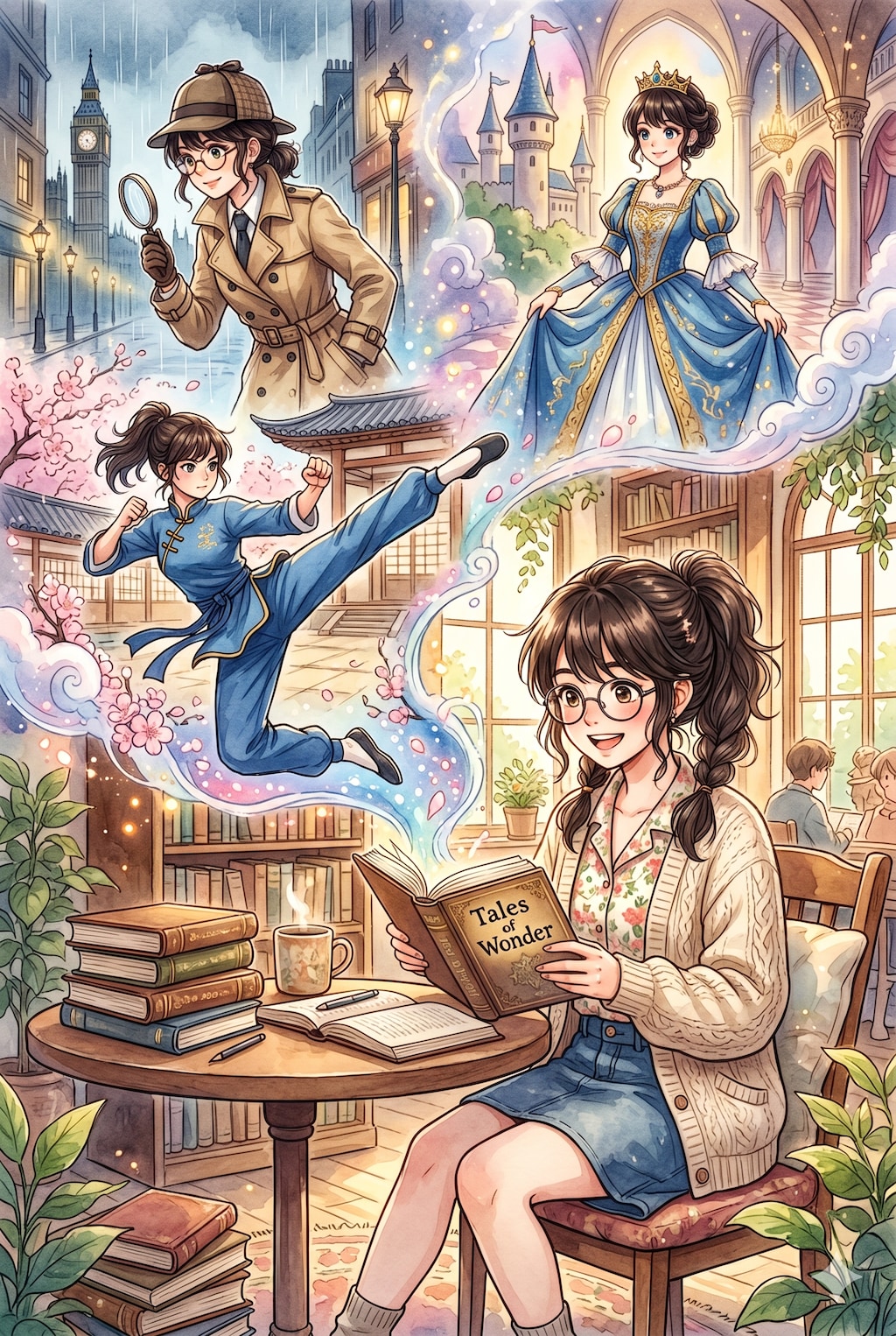 本の世界に夢を見る