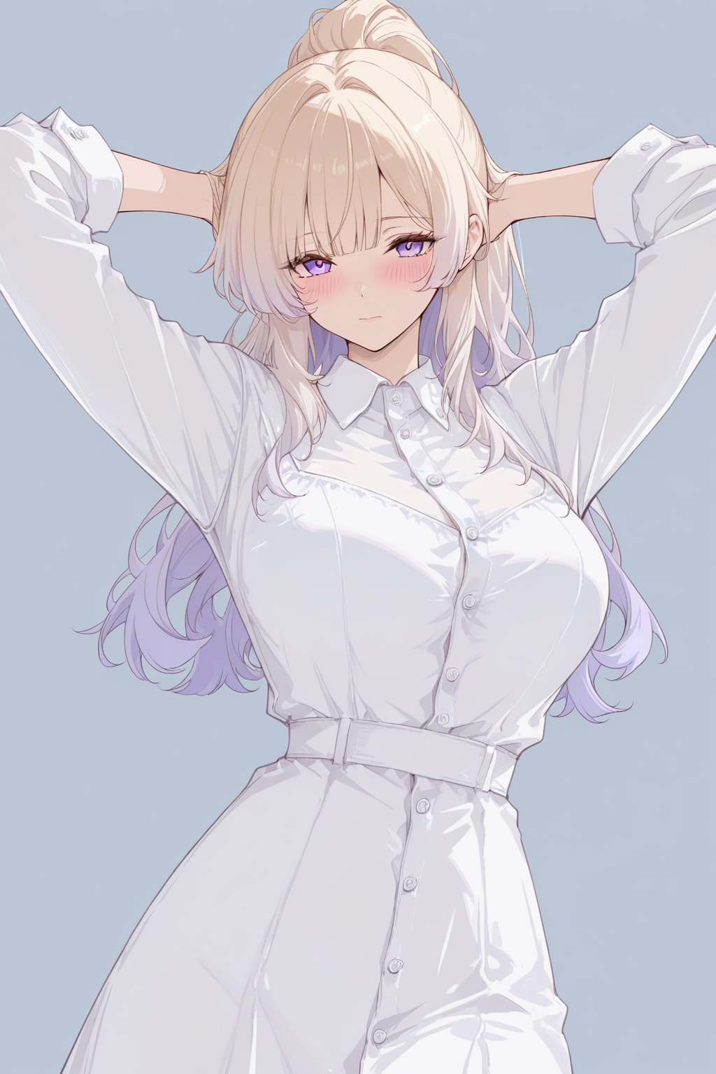 両腕を上げる
