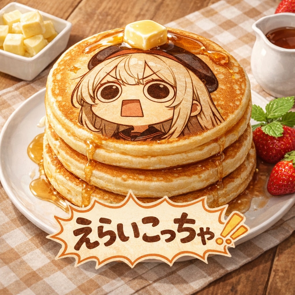 えらいこっちゃ嬢のホットケーキ