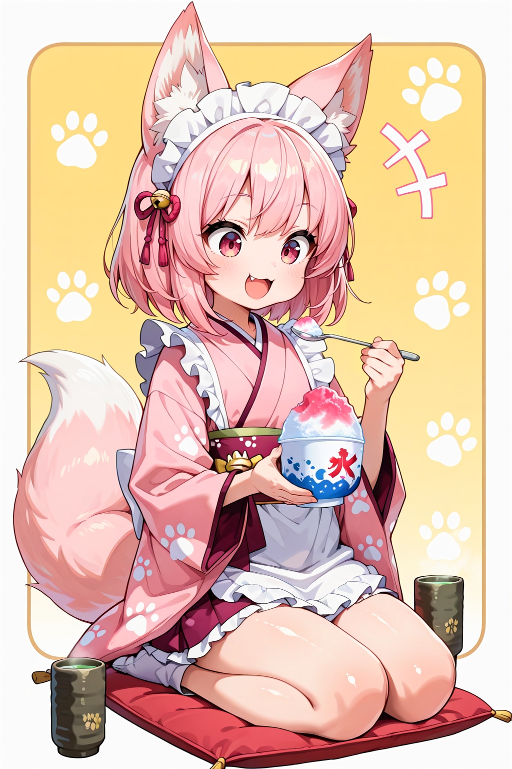 【企画支援】和風喫茶衣装と和菓子