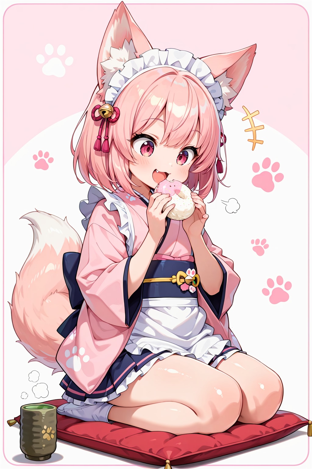 【企画支援】和風喫茶衣装と和菓子