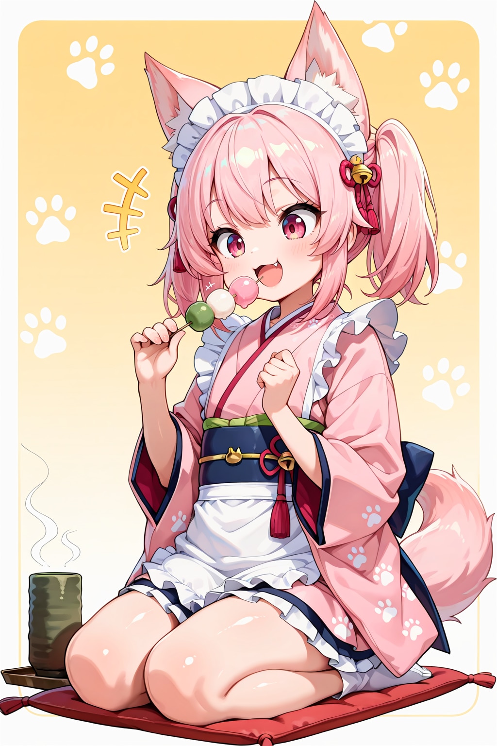 【企画支援】和風喫茶衣装と和菓子