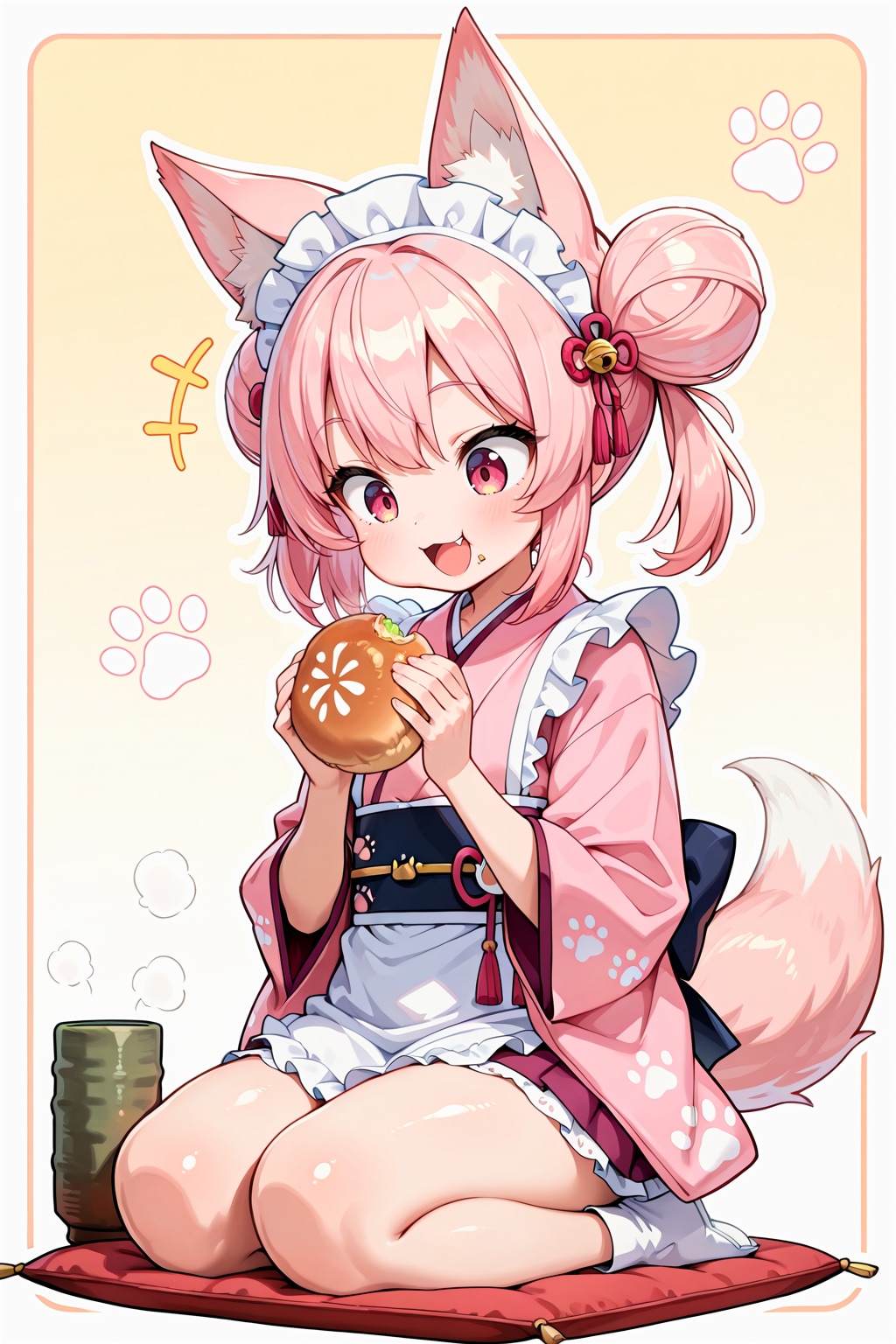 【企画支援】和風喫茶衣装と和菓子