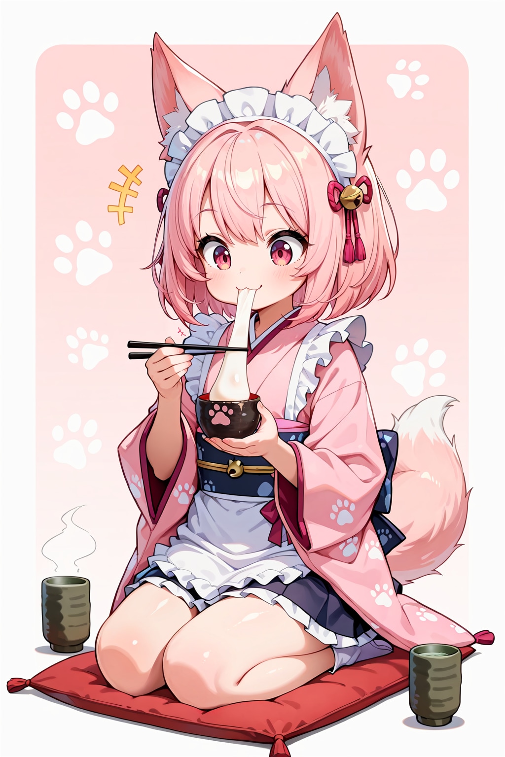 【企画支援】和風喫茶衣装と和菓子