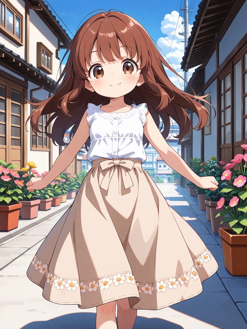 朝の住宅街4