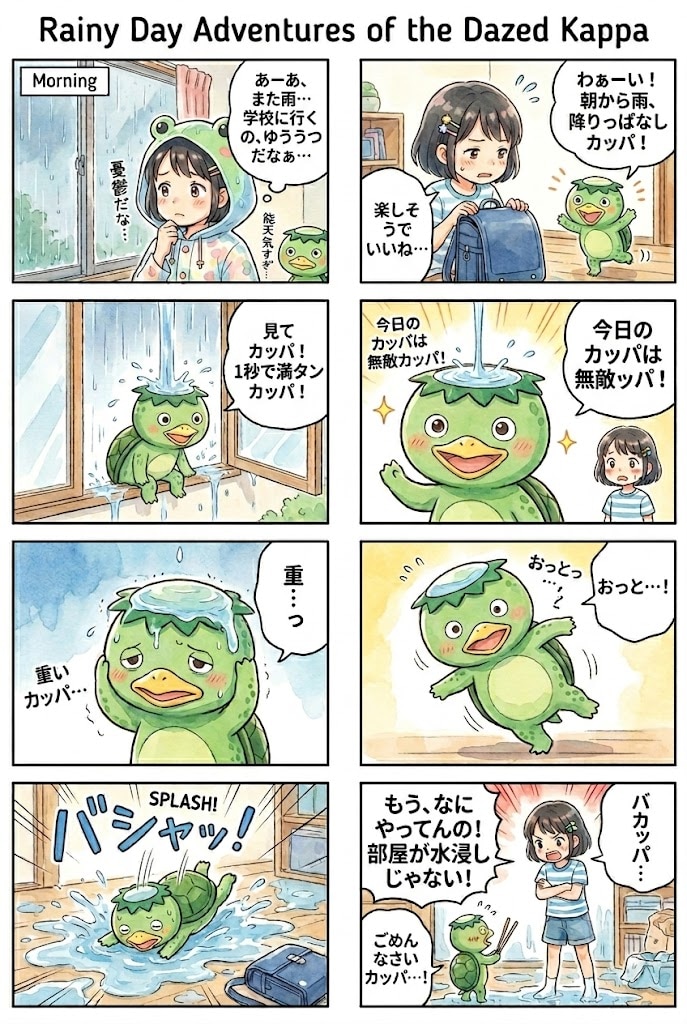 雨大好きバカッパ