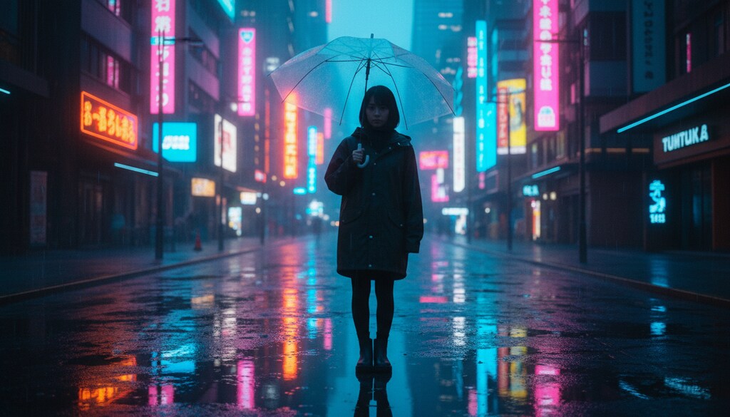 雨上がりの鏡