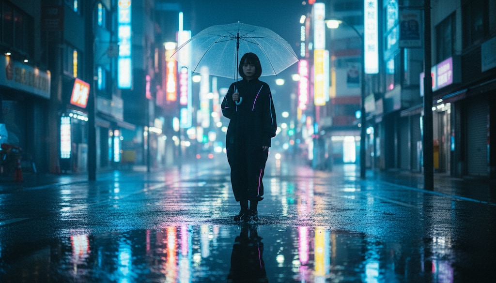 雨上がりの鏡
