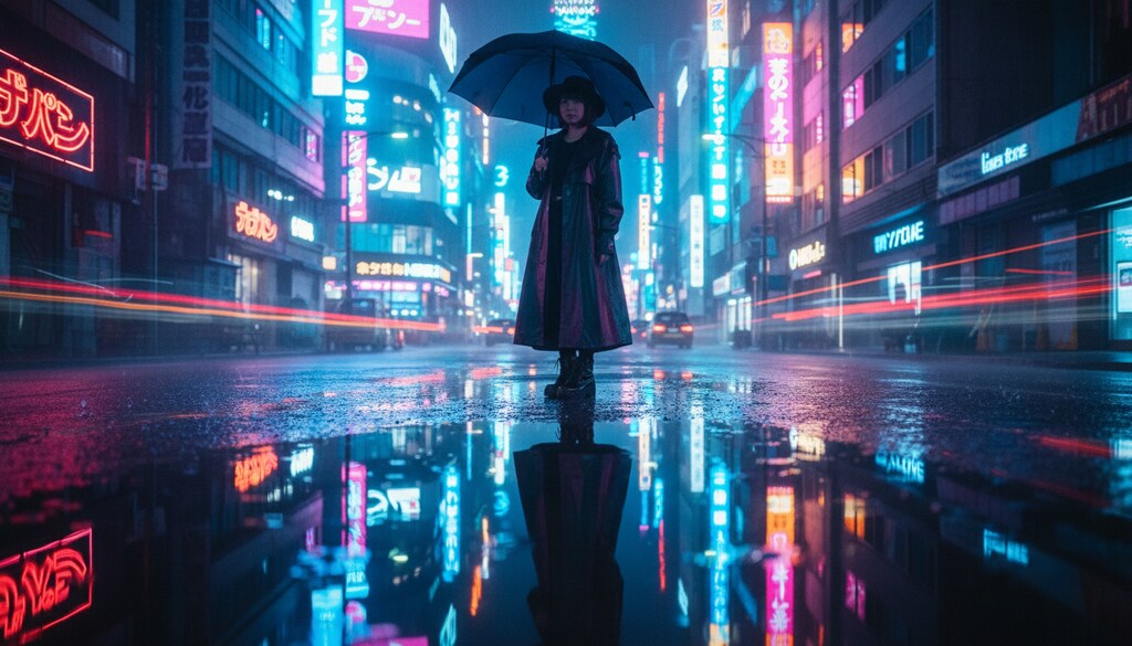 雨上がりの鏡