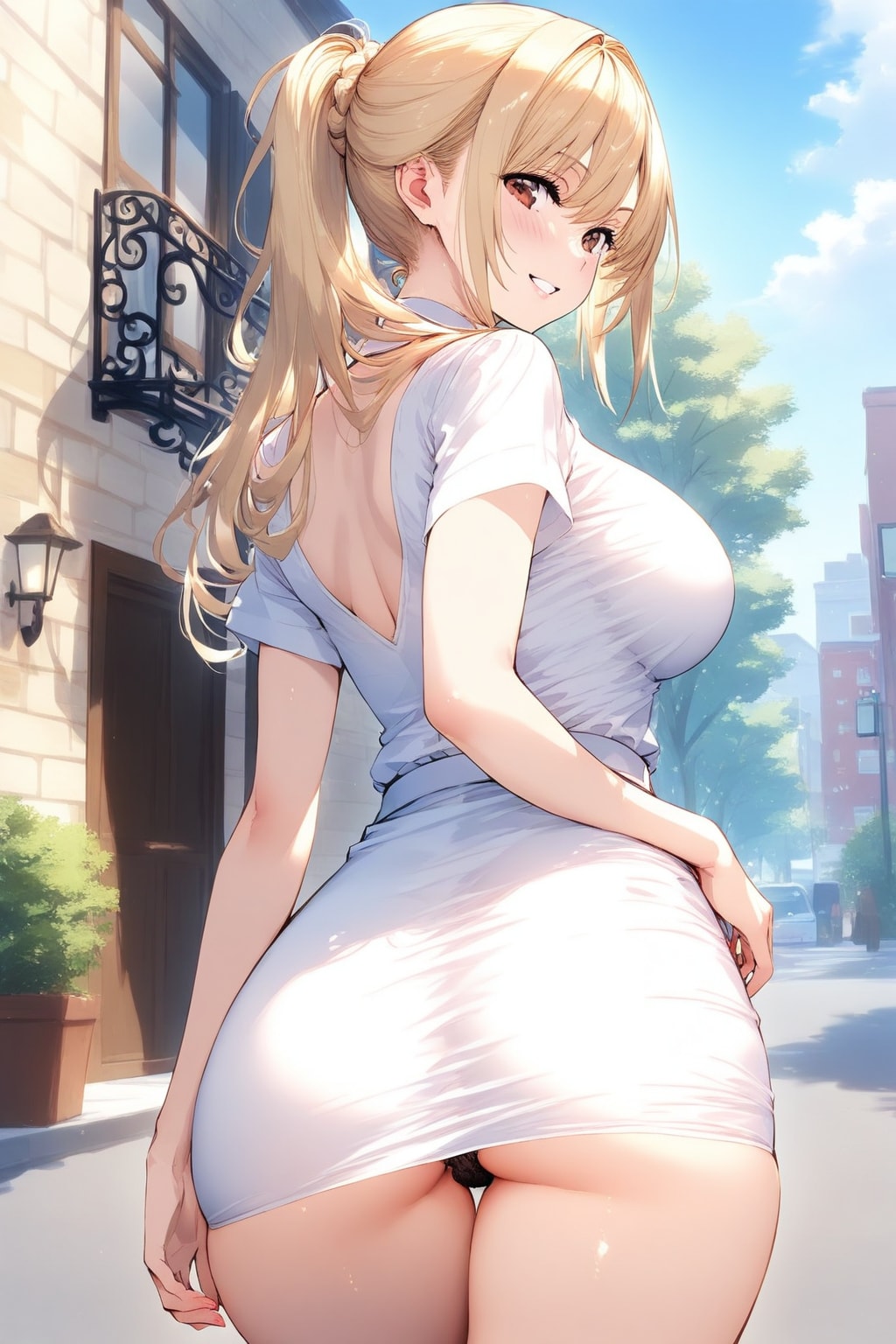 街中で見掛けた女の子