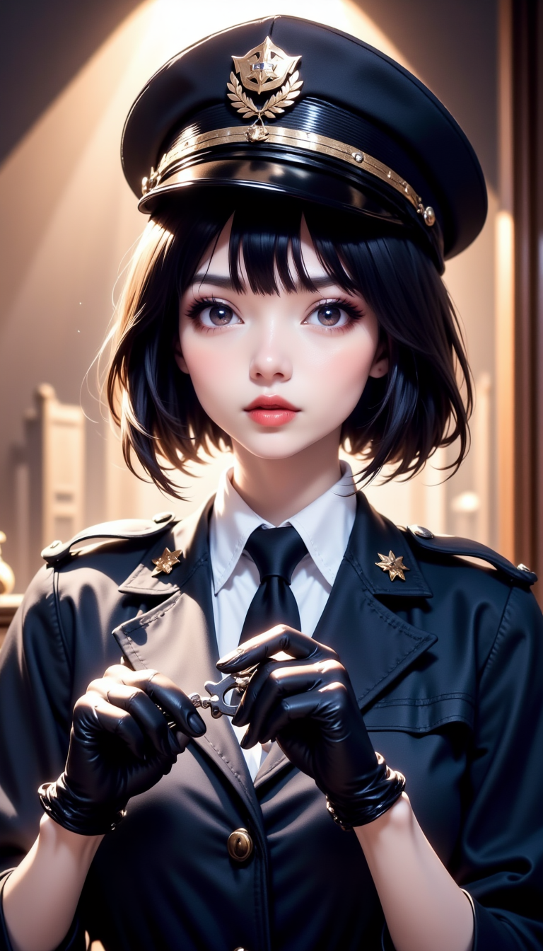 「銭形君、また知恵の輪かね？」「え？すいません、ルパンのニュースを聞いたらこれをしないと落ち着かなくて…」 | の人気AIイラスト・グラビア