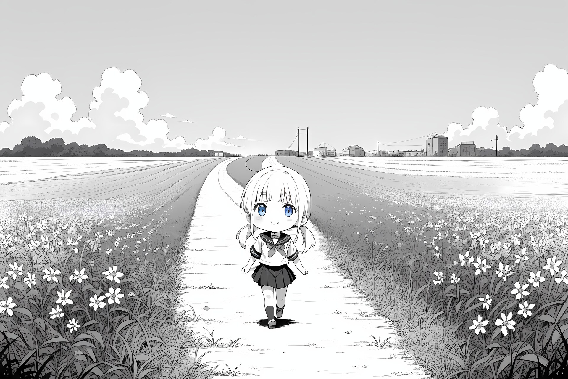 モノクロ | の人気AIイラスト・グラビア