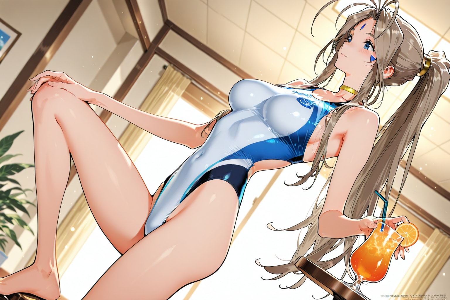 お昼からの自由時間・・・久しぶりに室内プールに来たわ。