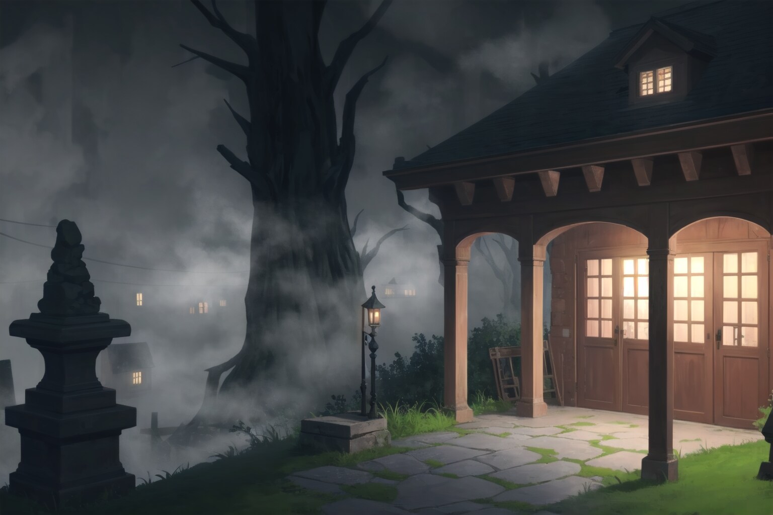 霧深い山の中に・・・ | の人気AIイラスト・グラビア