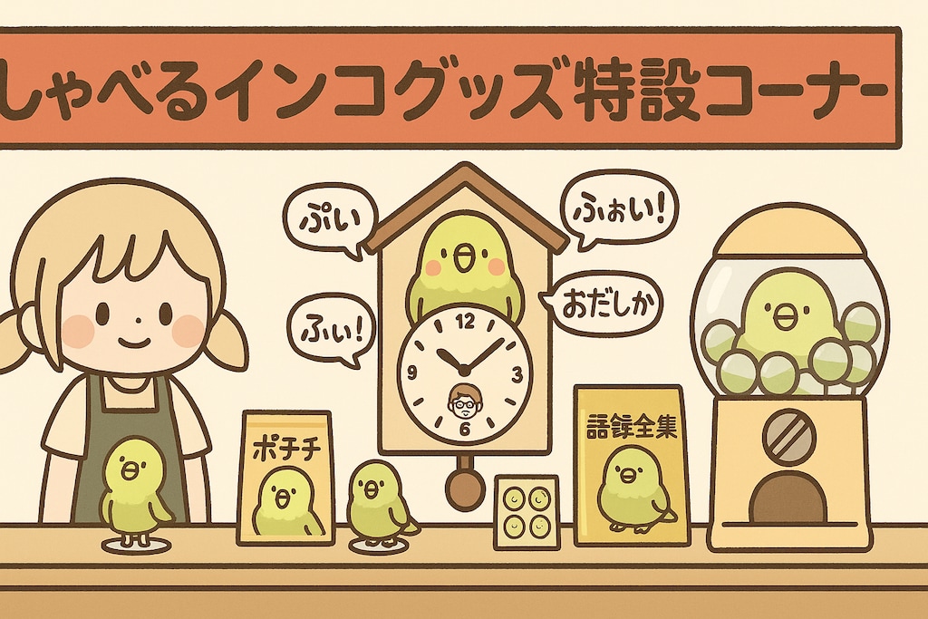 スーパーちちぷい　喋るインコ特設コーナー