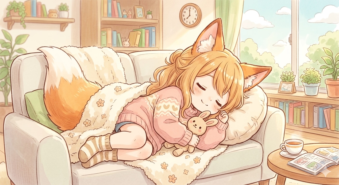 お昼寝タイム | の人気AIイラスト・グラビア
