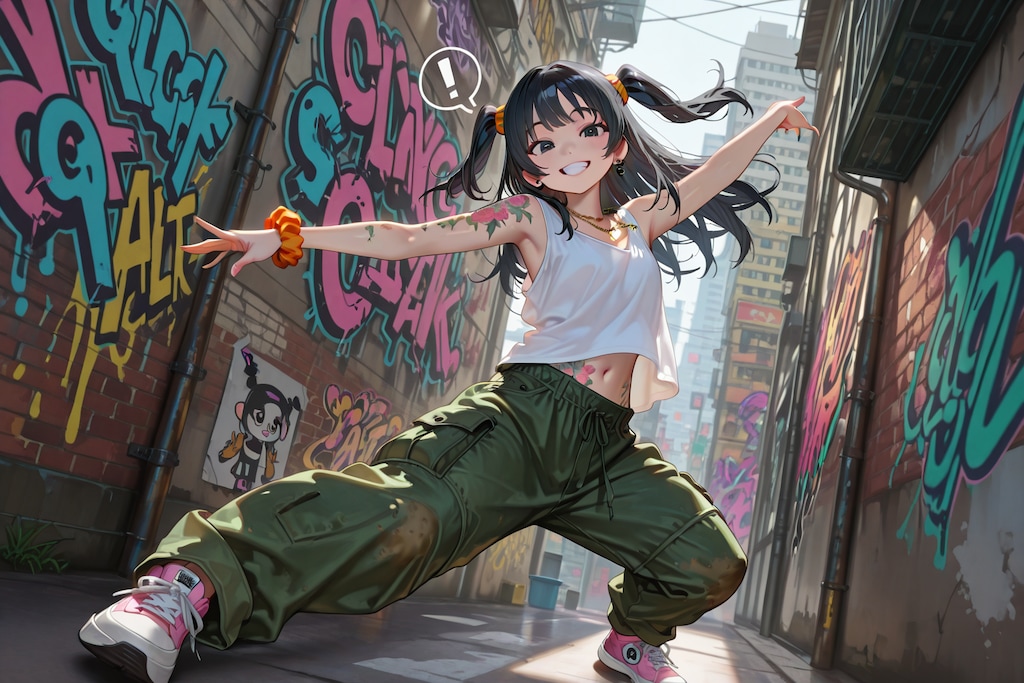 タンクトップ少女2