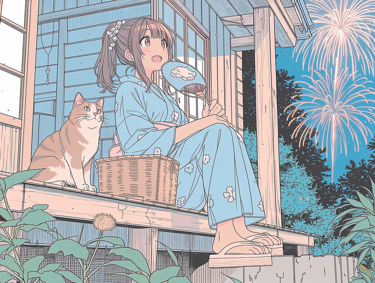 縁側の特等席