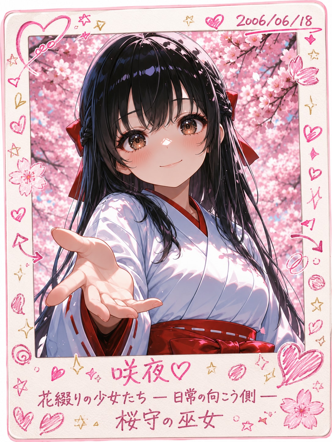 桜守の巫女のデコフォト