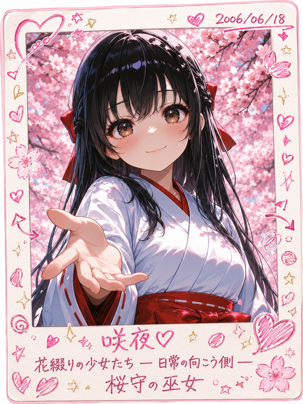 桜守の巫女のデコフォト