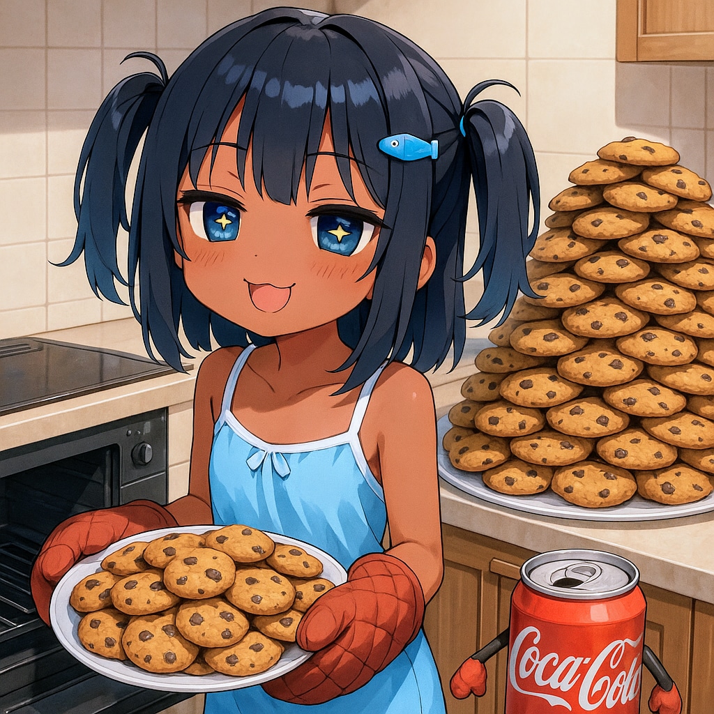 クッキーをいっぱい作ったこなつちゃん | の人気AIイラスト・グラビア