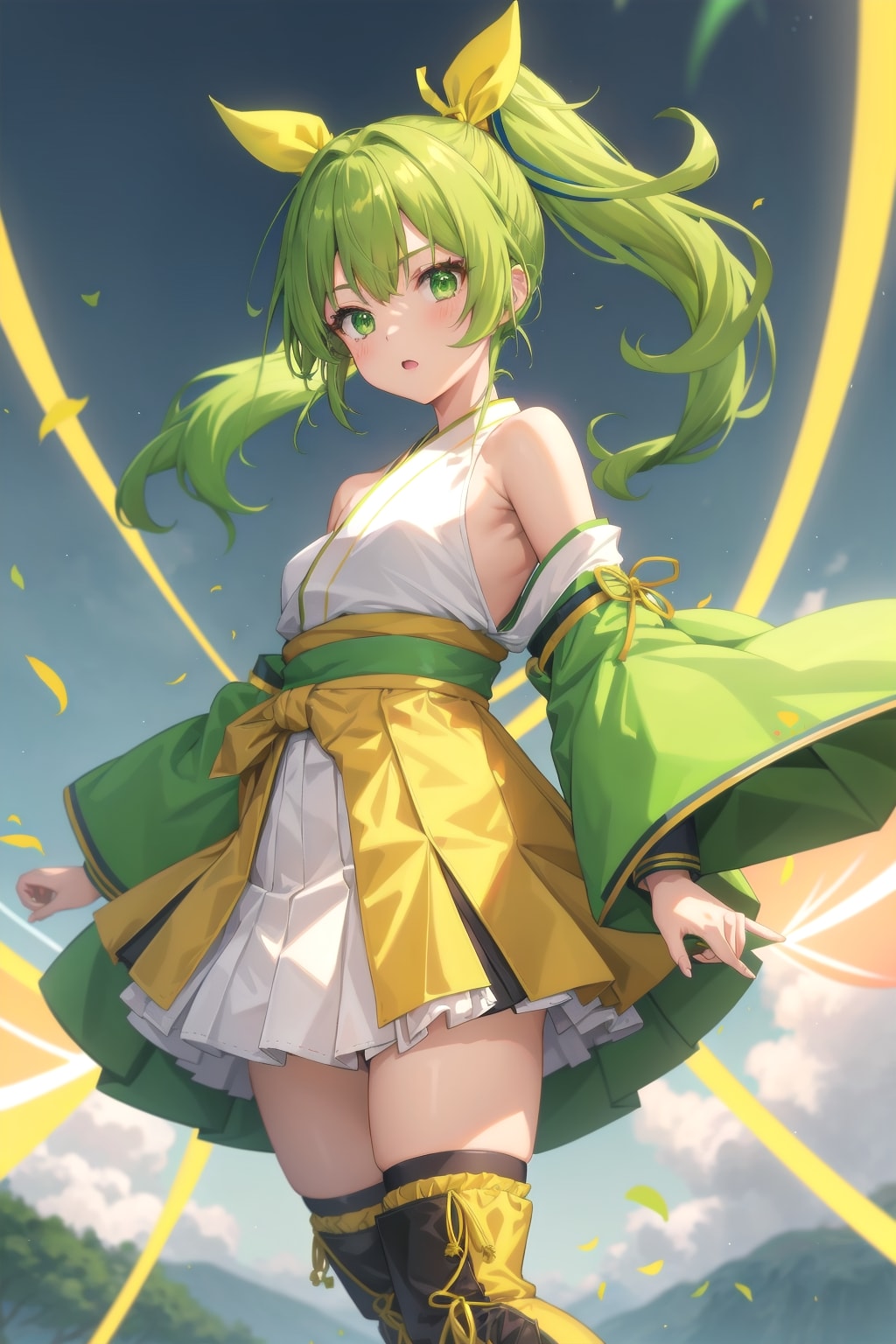 自転車に乗る 喜緑ちゃん