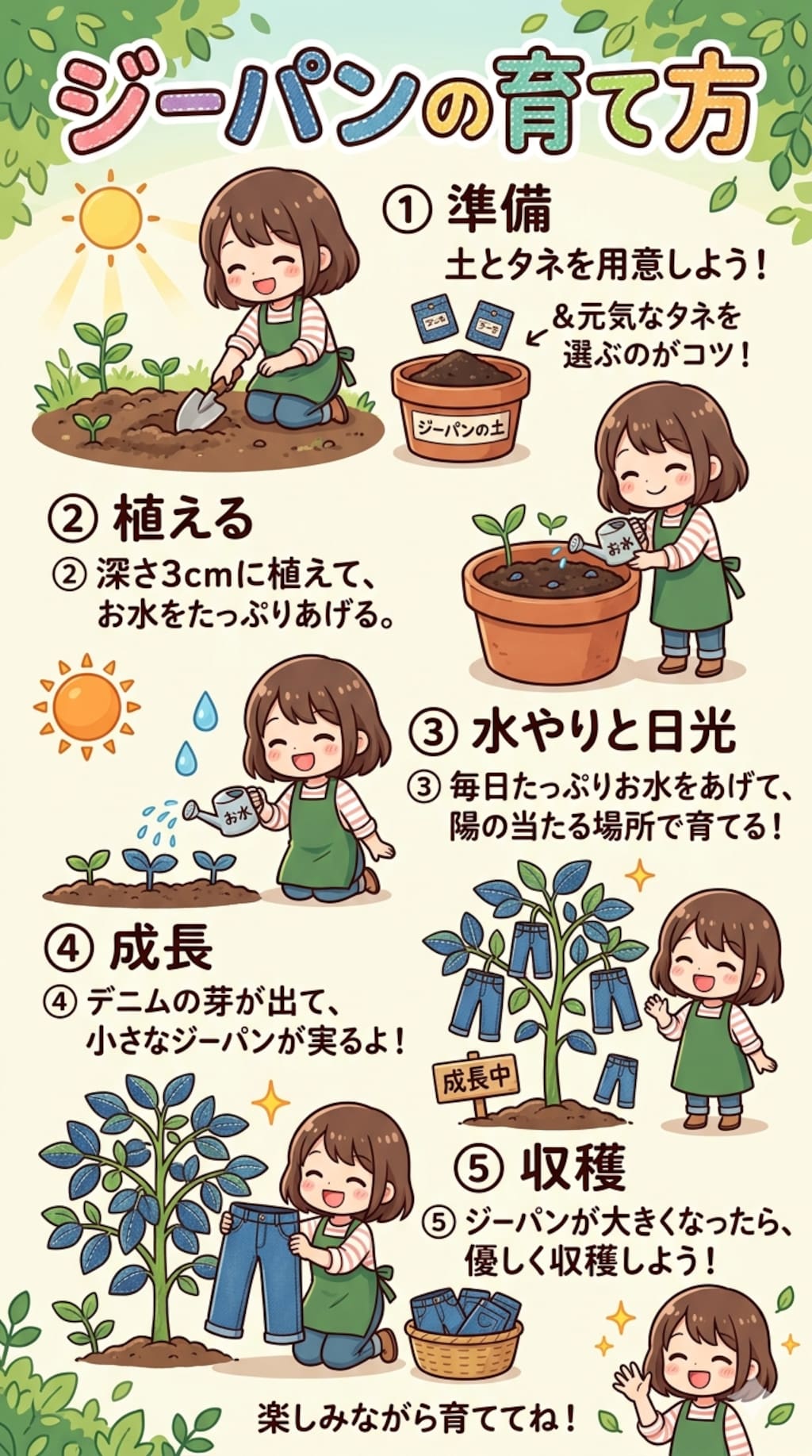 ジーパンの育て方