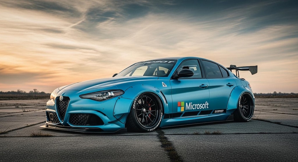 マイクロソフトアルファロメオジュリアのドリ車