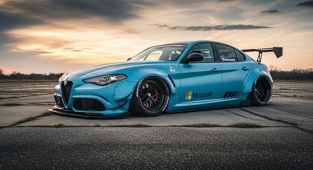 マイクロソフトアルファロメオジュリアのドリ車