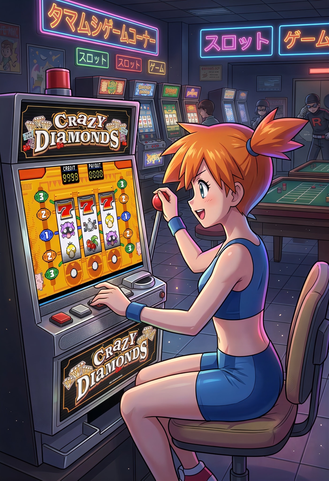 タマムシシティ ゲームコーナー | の人気AIイラスト・グラビア