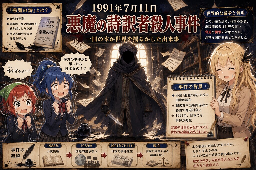 7月11日は悪魔の詩訳者殺人事件の日