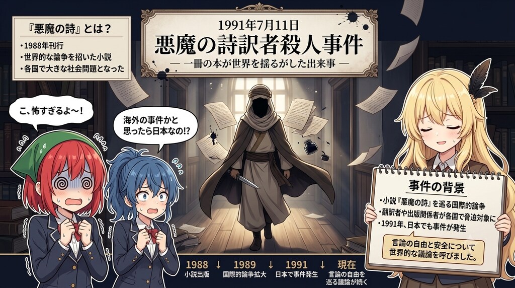 7月11日は悪魔の詩訳者殺人事件の日