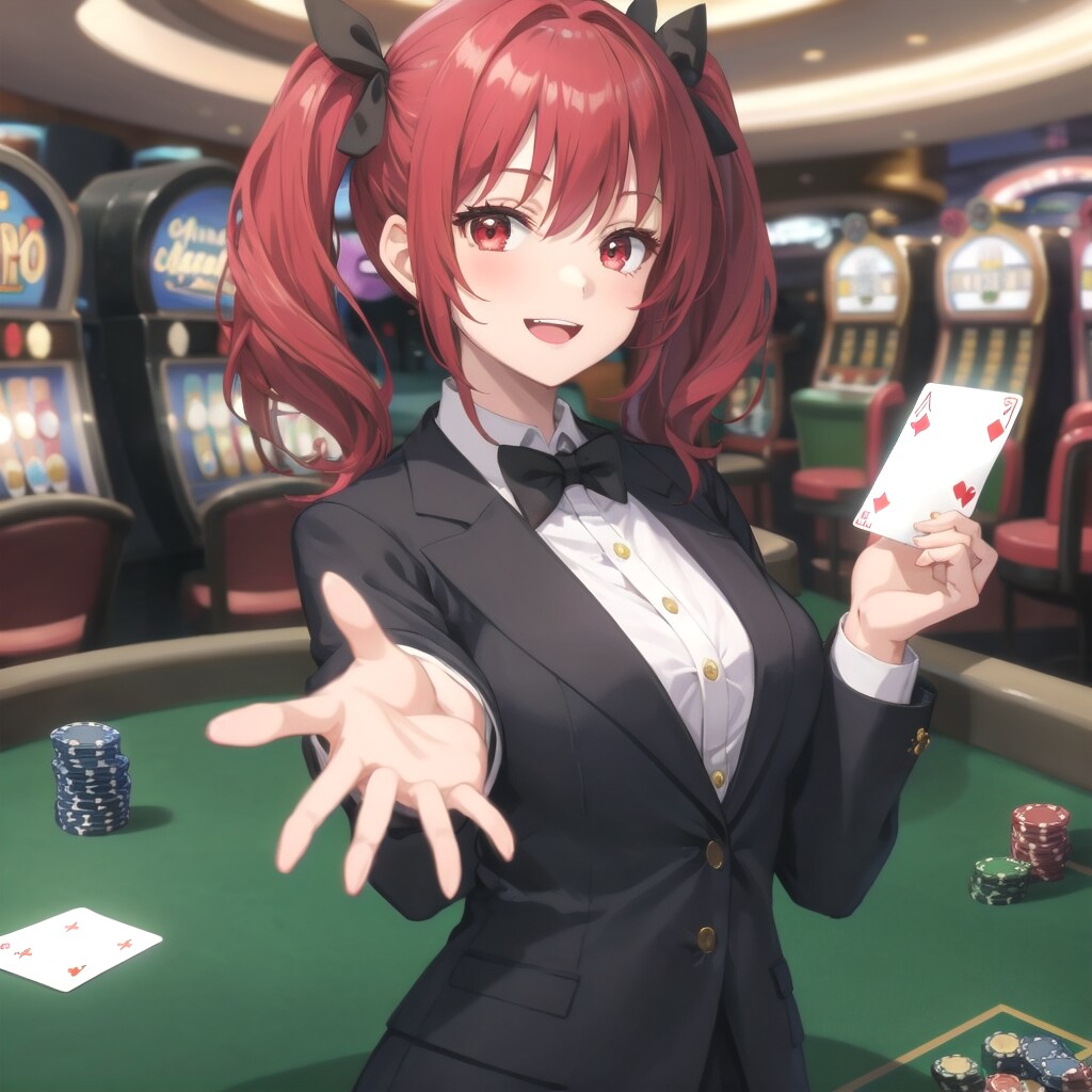 笑顔でプレイヤーと会話