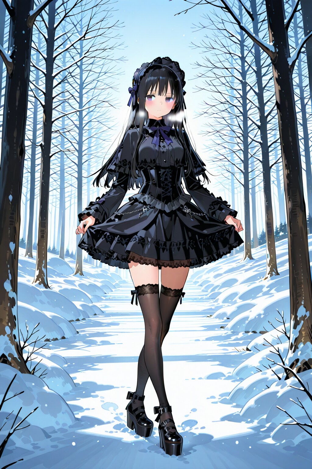 真冬でもガマン | の人気AIイラスト・グラビア
