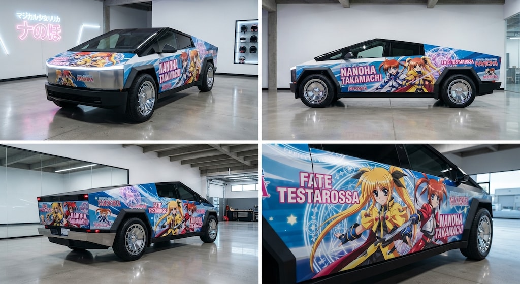 魔法少女リリカルなのは痛車テスラサイバートラック
